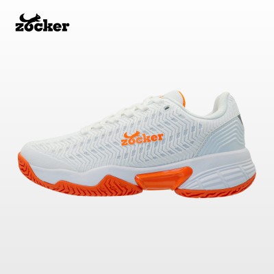 Giày Pickleball Nam/Nữ Zocker Aspire Trắng Cam