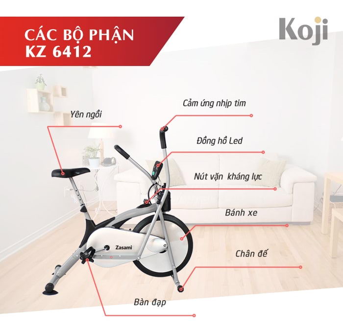 Xe đạp tập liên hoàn Zasami KZ-6412
