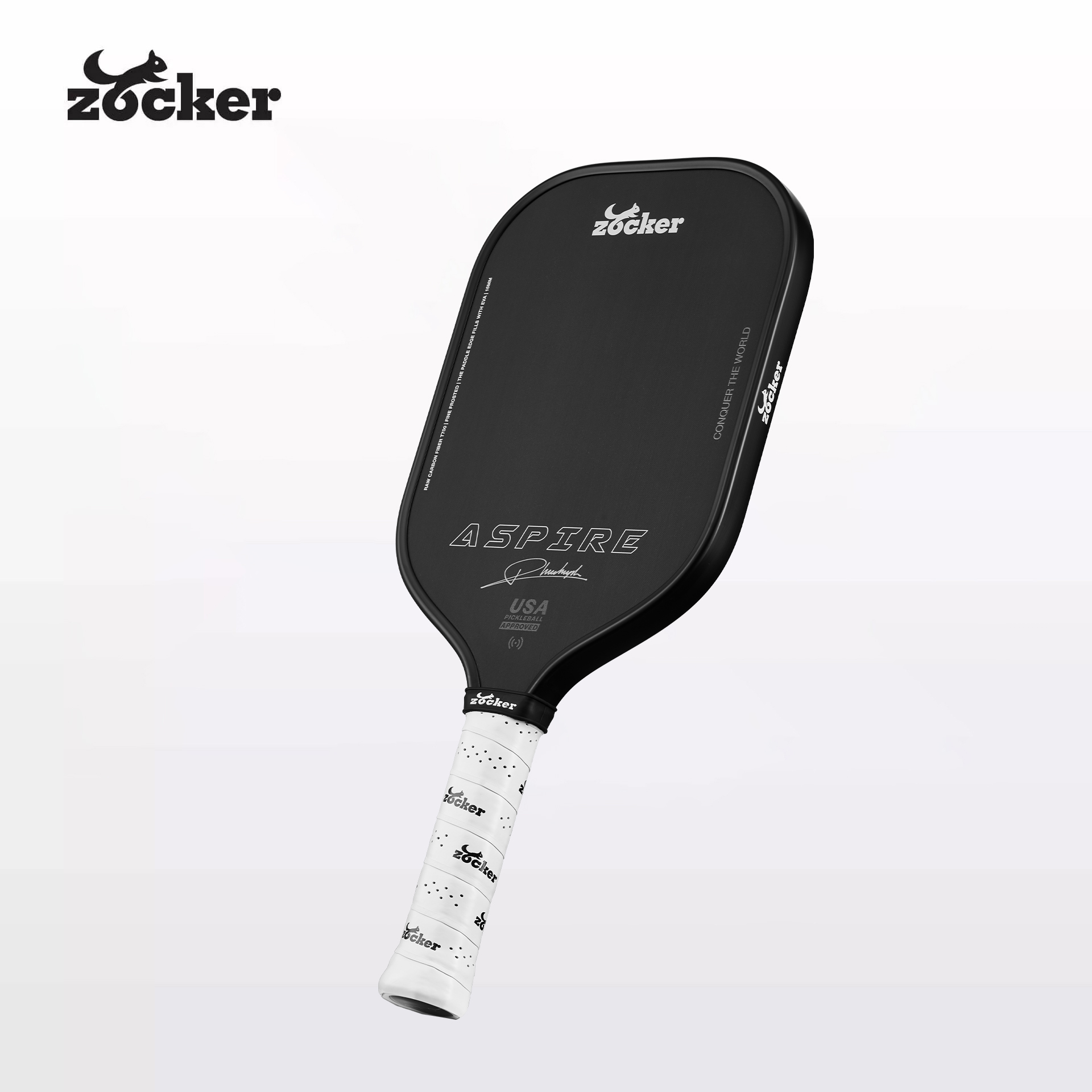 Vợt Pickleball Zocker Aspire x Phúc Huỳnh Viền Đen